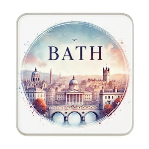 Kylskåpsmagnet i Bath, England, Storbritannien: Söt stor handgjord resesouvenir