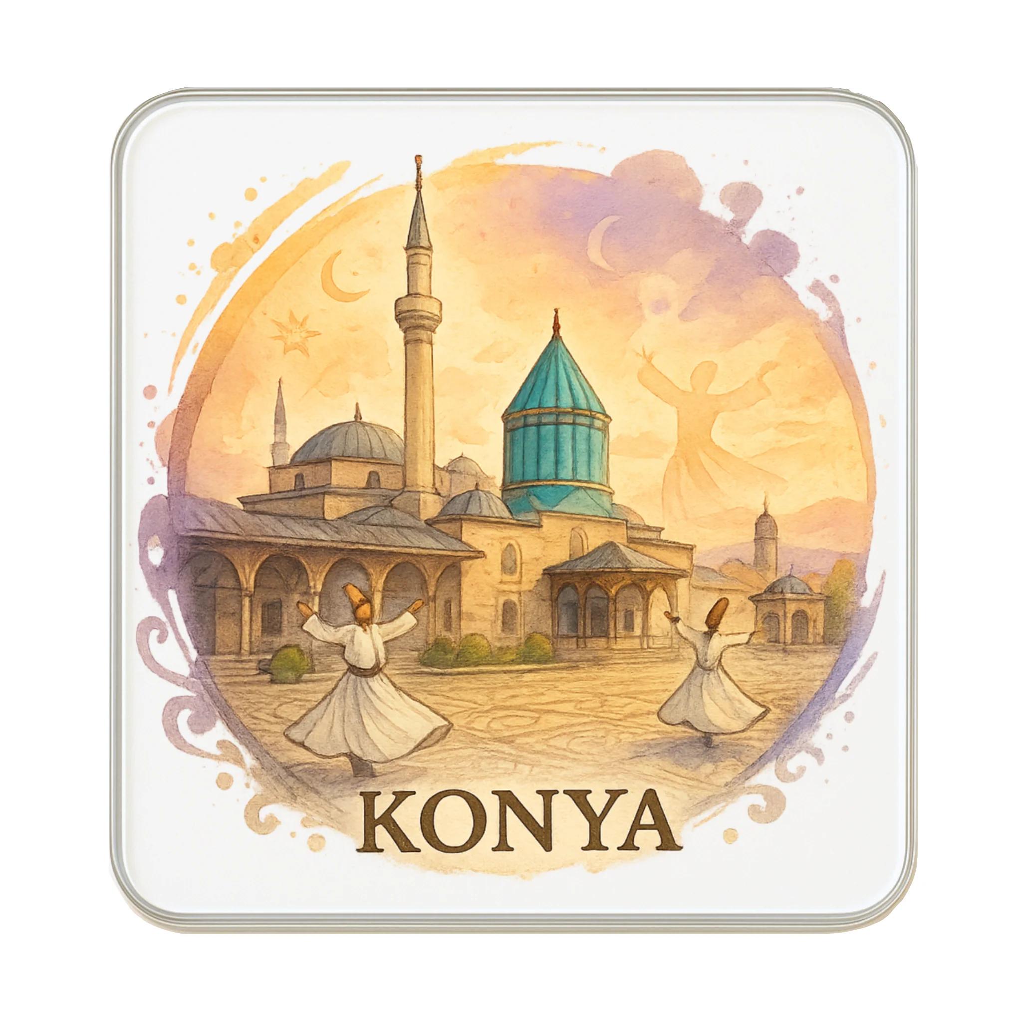 Konya, Turkey Fridge Magnet: Cute Large Handmade Travel Souvenir