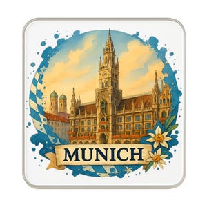 Munich, Germany Fridge Magnet | Travel Souvenir Collectible Gift