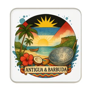 Antigua and Barbuda Fridge Magnet | Travel Souvenir Collectible Gift