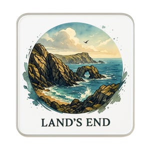 Land's End Kühlschrankmagnet | Reise-Andenken-Sammlergeschenk