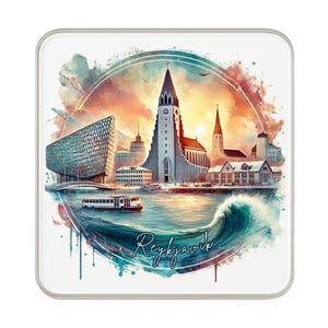 Aimant de réfrigérateur de Reykjavik, Islande | Cadeau de collection souvenir de voyage