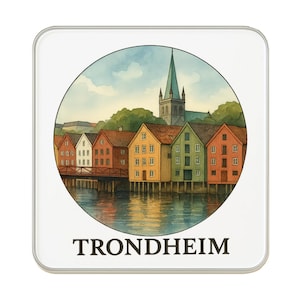 Trondheim, Norway Fridge Magnet | Travel Souvenir Collectible Gift