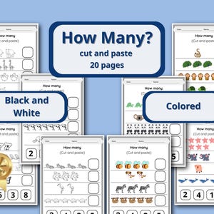 100 Preschool & Kindergarten Math Worksheets Bundle | Number Tracing ...