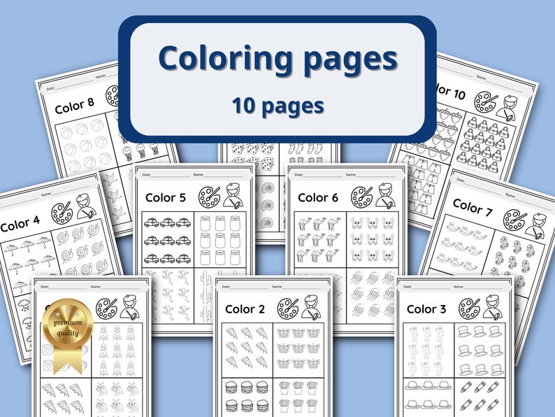 100 Preschool & Kindergarten Math Worksheets Bundle | Number Tracing ...
