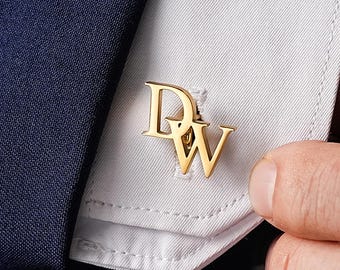 Personalized Cufflinks for Groomsmen, Custom Initial Cufflinks, Groomsmen Gifts, Groomsmen Proposal, Best Man Gift, Bachelor Party