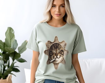 Chemise drôle de chat stoner, t-shirt graphique chat fumeur, t-shirt chat rétro, cadeau drôle pour amoureux des chats, t-shirt humour weed, chemise graphique unisexe