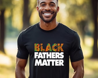 Chemise noire pour les pères, t-shirt papa afro-américain, t-shirt père fier, cadeau fête des pères pour papa, t-shirt fierté de papa noir, soutien familial