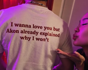 T-shirt « J'ai envie de t'aimer mais… », T-shirt humoristique sur les relations amoureuses, T-shirt sarcastique pour couples, T-shirt humoristique sur les relations amoureuses, Blague sur les relations toxiques, T-shirt unisexe