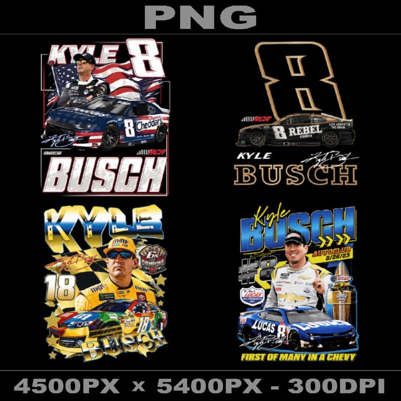 Racing Kyle Busch Nascar Signature 4+ File, Rip Kyle Busch 1985-2026 ...