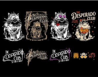 The Desperado Club 8+ bestand, Princess Donut Approved PNG, Mama Needs a Night Off Graphics, Dungeon Crawler Carl digitale download