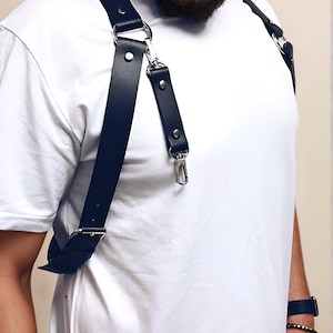 Mens Chest Suspenders Harness, Rave Suspenders, Festival Harness, Groomsmen Gift Grooms Suspenders, Wedding Suspenders, Gift for Male