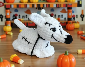 Franken Dog Crochet Pattern – Halloween Amigurumi Puppy PDF
