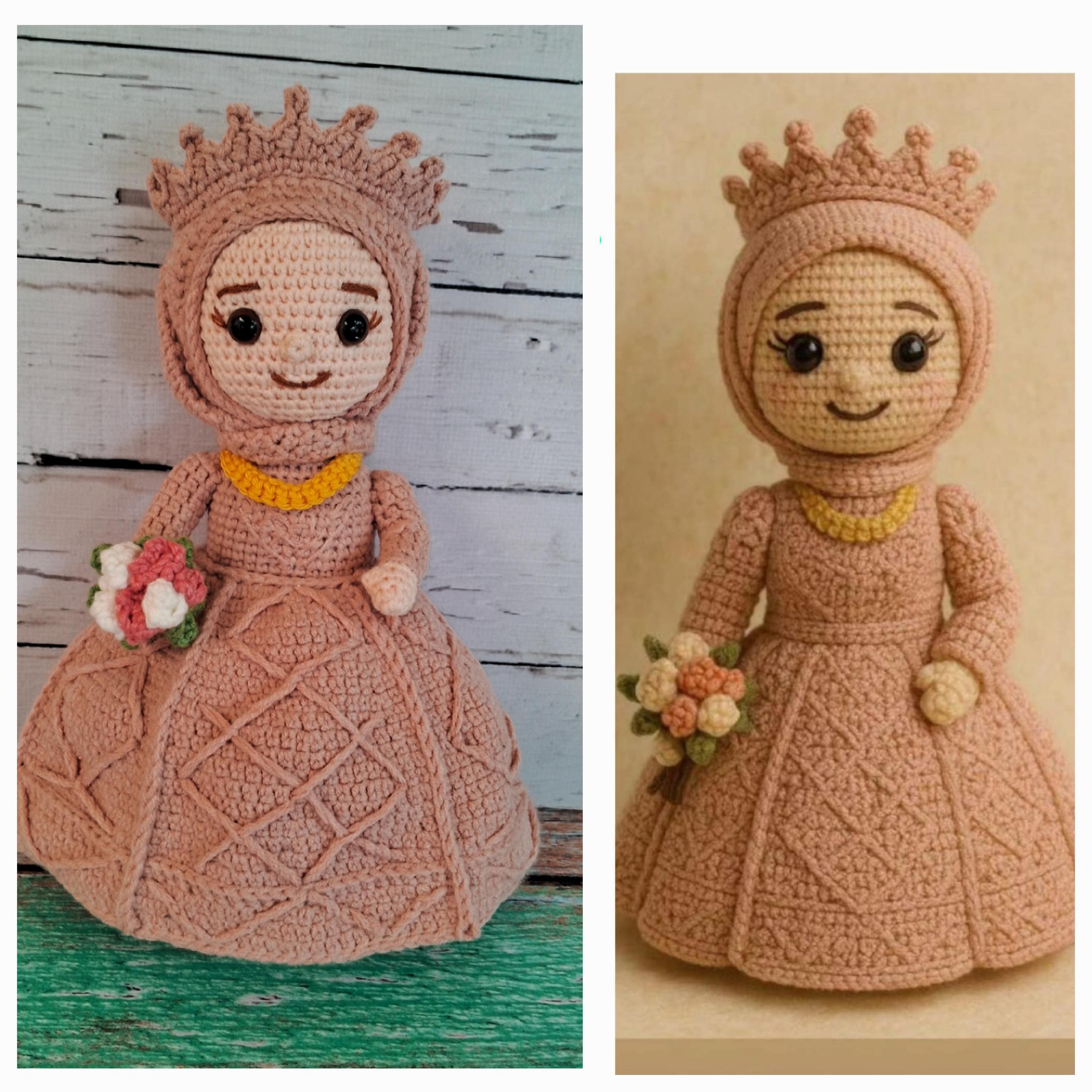 写真から作る、かぎ針編みの似顔絵人形 - パーソナライズされた編み