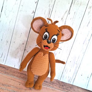 Jerry Crochet Pattern – Amigurumi Mouse Toy  – English Download