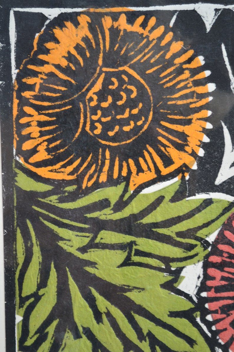 Flowers inspired by William DeMorgan flower designs for tiles