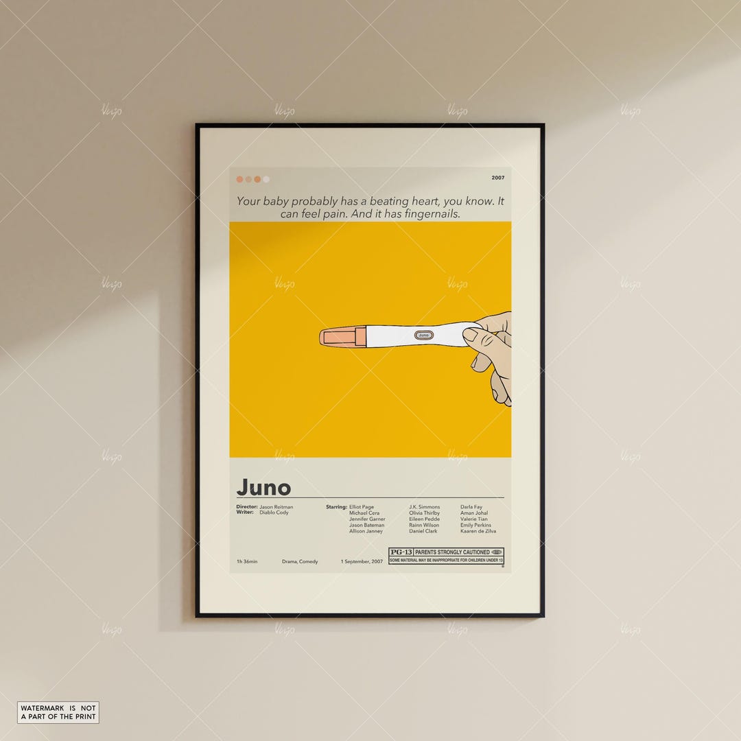 Juno Poster | Jason Reitman | Minimalist Movie Poster | Custom Movie ...