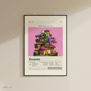 Encanto Poster | Jaredbusch | Minimalistisches Filmplakat | Individuelle Filmposter | Wand Kunst Druck | Wohnkultur