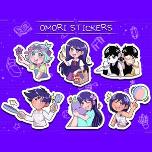 Holographische Omori Sticker