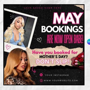 may booking flyer, may flyer