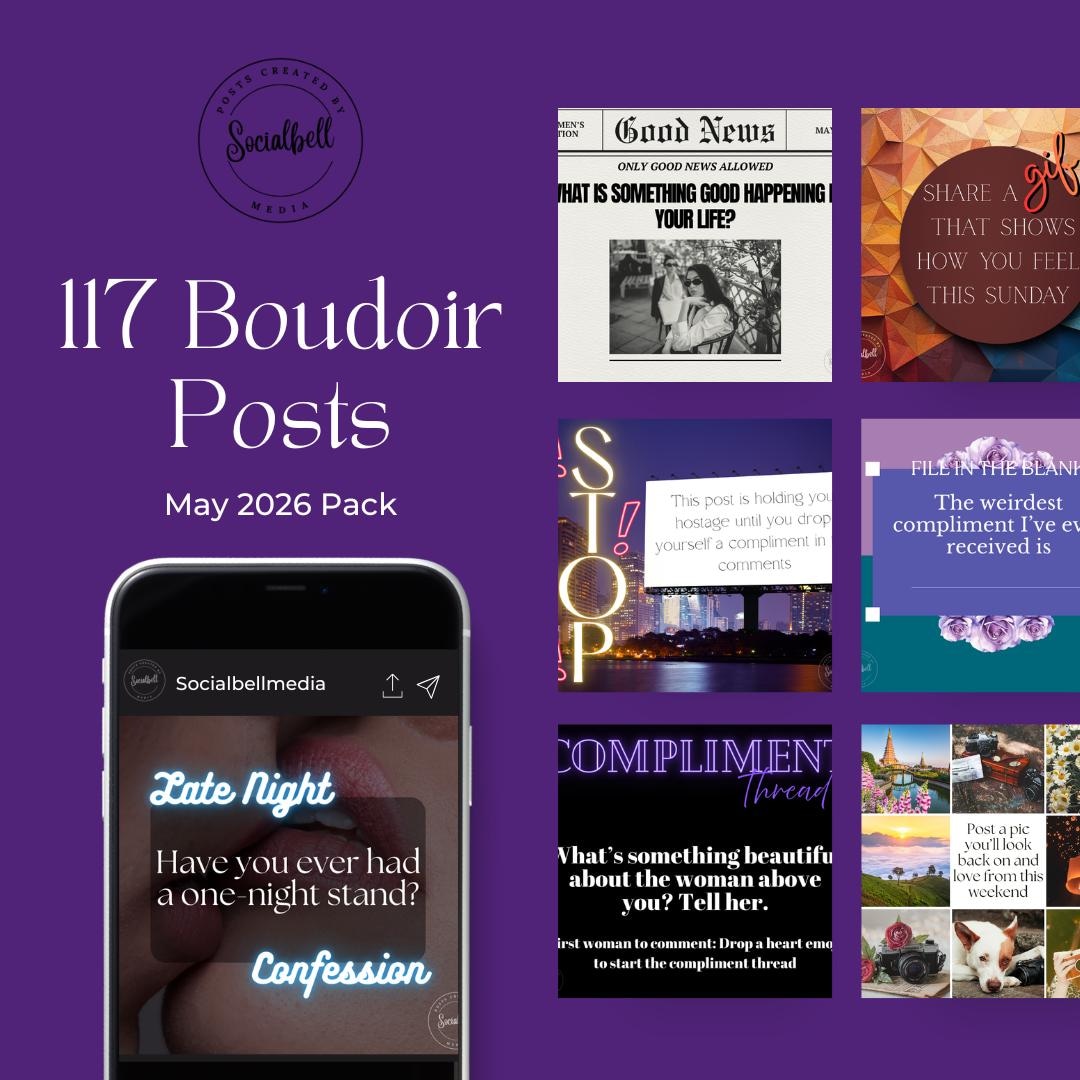117 May Boudoir Group Social Media Posts for 2026 - Etsy