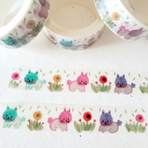 Washi tape Bunny - Hasen Masking Tape, süßes Washitape, Planer, Journal, Scrapbooking, Ostern