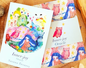 Inner Joy oracle - oracle deck, oracle cards, divination, cute oracle, indie oracle, tarot, mindfulness, women, teenagers gift