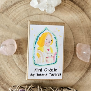 Mini oracle - oracle gift, inner child oracle deck, cute oracle deck, inner child healing, tarot cards, handmade deck, witchy gifts for her