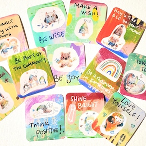 INSTANT DOWNLOAD- printable oracle deck for kids, oracle cards, mini oracle for children, inner-child healing, christmas cards