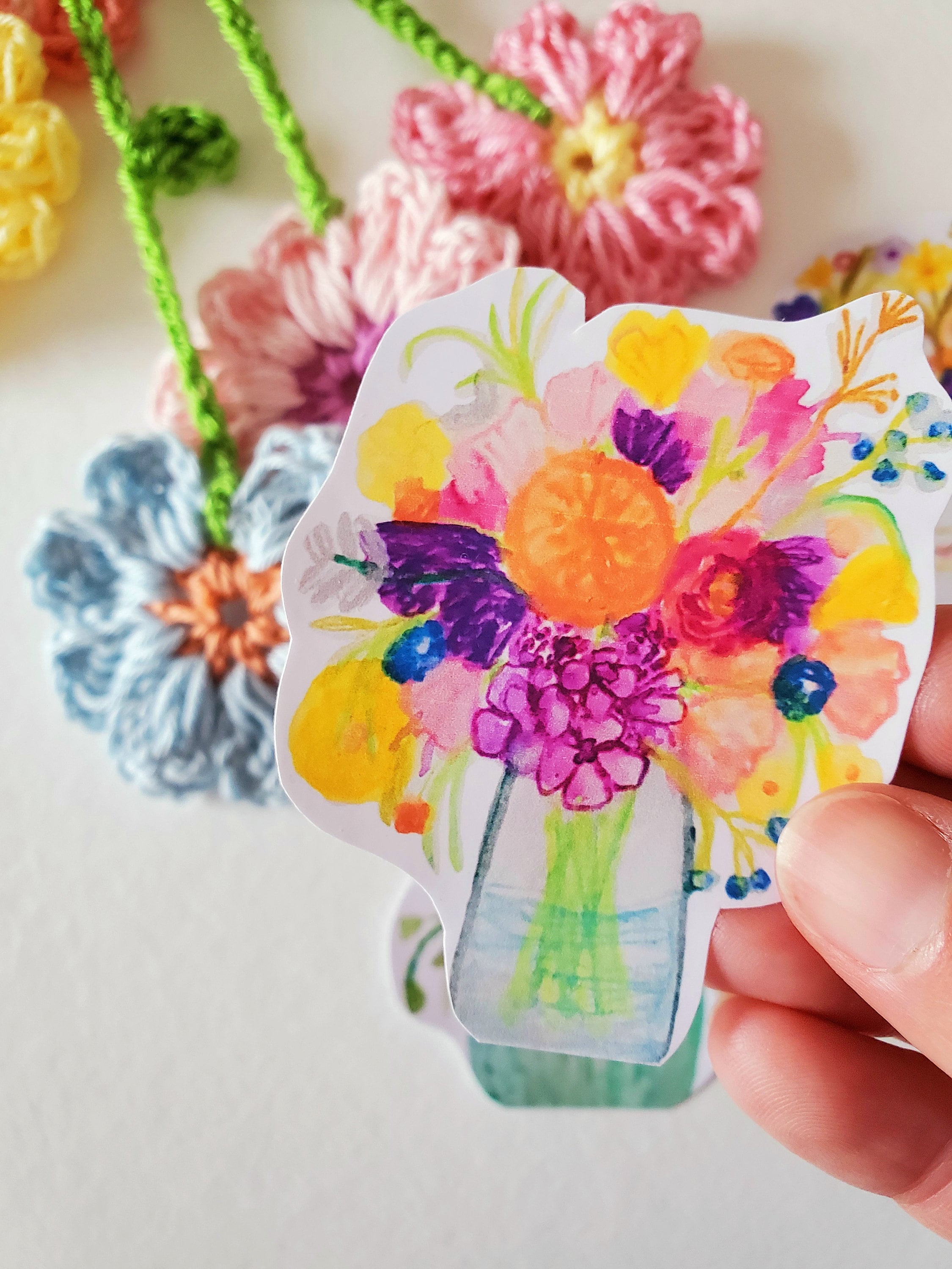 Watercolor Flower Stickers – Fairy Planner Stickers, Handmade - Etsy