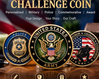 Custom Metal Coin, Personalized Logo Coin, Engraved Anniversary Gift, Custom Commemorative Coin, Personalized Keepsake for Him or Her
