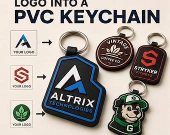 Custom Soft PVC Keychain, Personalized PVC Key Ring, Custom Logo Keychain, 3D Rubber Keychain, Waterproof Keyring, Custom Design Gift