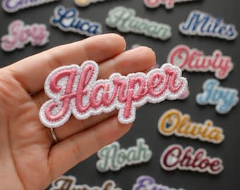 Create Your Own Custom 3D Name Patch, Personalized Puff Embroidered Name Patch, Raised Embroidery Logo Patch, Iron On Sew On Badge