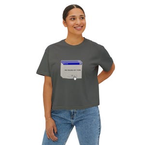 Fehler Nachricht Boxy T-Shirt, Programmierer Geschenk, IT Tech Shirt, Programmierer Geschenk, IT Tech Shirt, Programmierer Geschenk, Computer Science Shirt