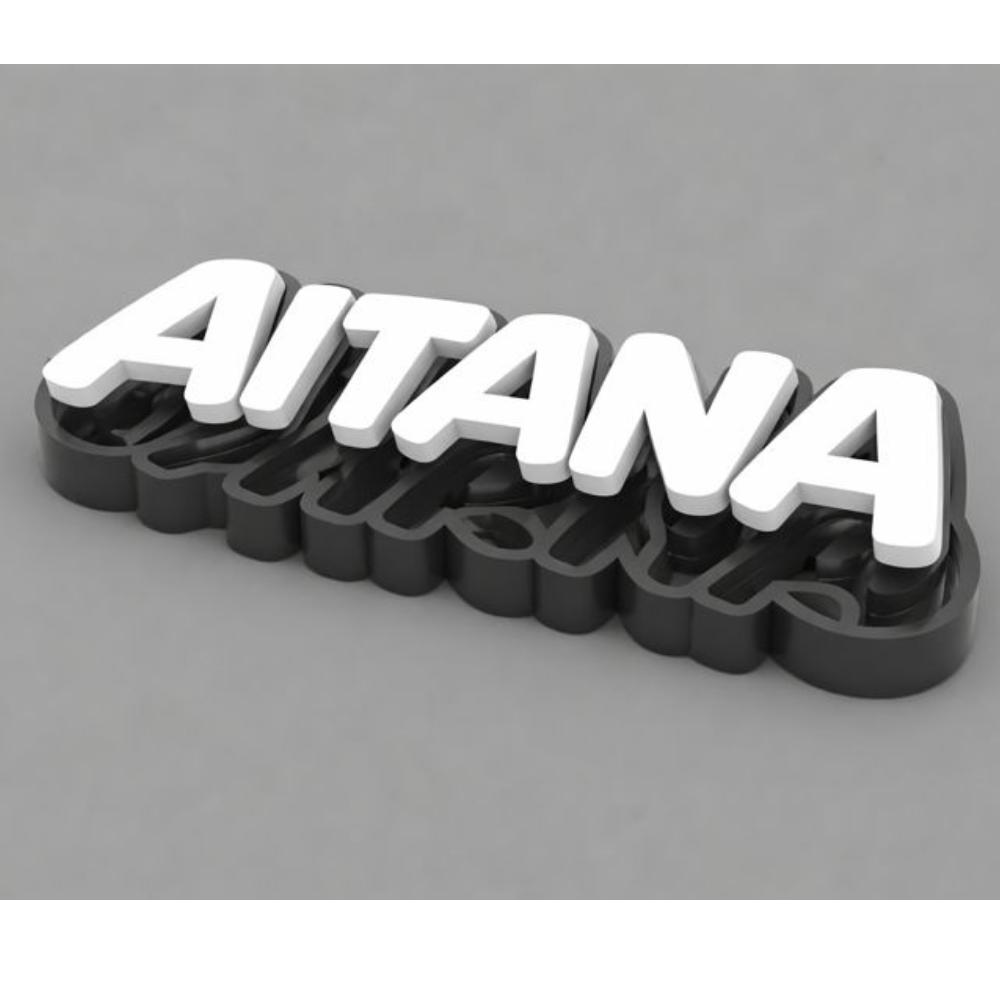 Custom Name STL File | Printable 3D Letters (file) | 3D Decorative Name ...