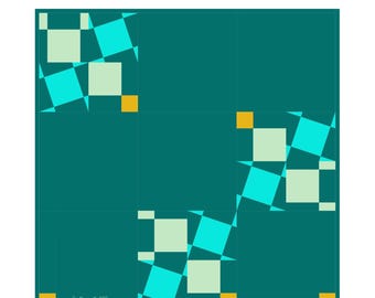 Wanderline Quilt Pattern – Beginner Big-Block Throw PDF