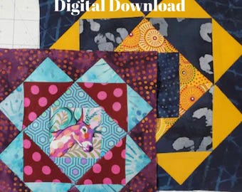 Triangle Quilt Block Pattern PDF — Multiple Sizes — Beginner-Friendly Foundation Paper Piecing Digital Download