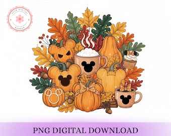 Halloween Disneyland png, Fall Pumpkin png, Autumn png, Fall Girly png, Fall Sublimation, Tis the season, Pumpkin png, Fall vibes shirt png