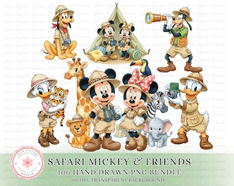 100 Mickey Safari PNG, Mickey Safari, Mickey Safari Clipart, Mickey Digital Papers, Mickey Birthday, Animal Kingdom PNG, Animal Kingdom