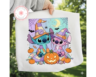 Spooky Season Stitch PNG, Stitch Halloween png, Stitch Halloween png, Retro Halloween png, Halloween Pumpkin png, Instant download