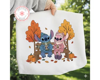 Spooky Season Stitch PNG, Stitch Halloween png, Stitch Halloween png, Retro Halloween png, Halloween Pumpkin png, Instant download