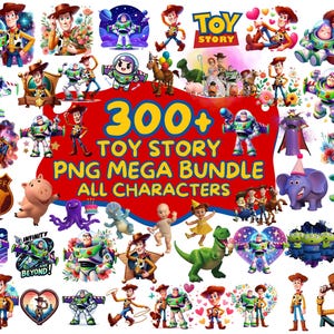 300種類以上のトイストーリーPNG水彩クリップアート集 | トイストーリーのクリップアート（印刷可能、ウッディ、ジェシー、レックス、バズ・ライトイヤーPNG） | すぐにダウンロード