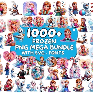 1000+ Frozen PNG, Frozen SVG, Frozen Clipart, Frozen 2 Clipart, Princess png svg clipart, Anna Elsa Olaf, Frozen 2 svg, Frozen birthday