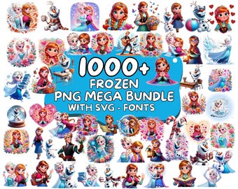 1000+ Frozen PNG, Frozen SVG, Frozen Clipart, Frozen 2 Clipart, Princess png svg clipart, Anna Elsa Olaf, Frozen 2 svg, Frozen birthday