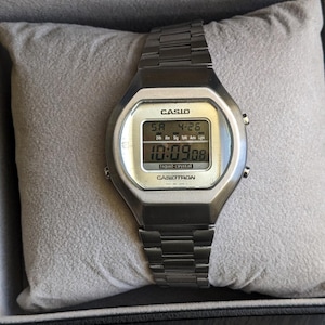 1990&#39;s Casio Collectible VTG Casiotron TRN-100 Liquid Crystal Digital Quartz Watch