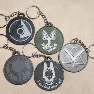 Halo themed Keychains