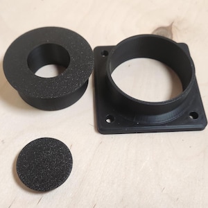 2 1/2-inch and 1 1/4-inch vacuum hose flange