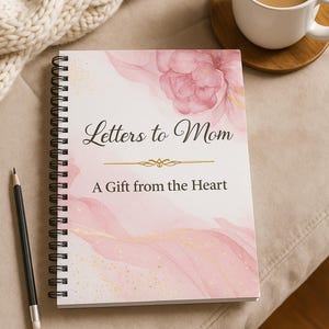 Regalo imprimible para el Día de la Madre / Diario de cartas para mamá con cupones y certificados de amor / Descarga instantánea