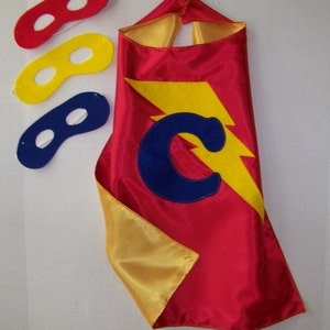 CUSTOMIZED, Double Sided Superhero Cape with Mask