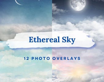 Soft Sky & Cloud Digital Backdrops for Photographers and Creators